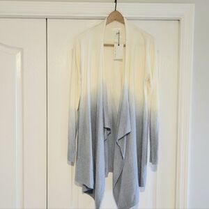 NWT Barefoot Dreams Ombre Calypso Wrap Cardigan - Large XL - Blue & Cream